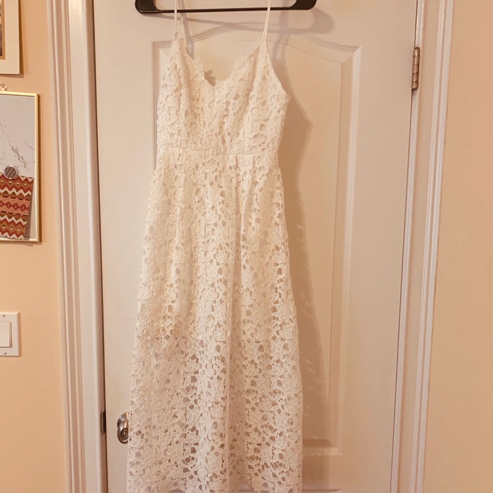 Astr The Label Lace Midi Dress